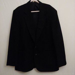 Hunt Valley black 100% Camel Hair men sportcoat blazer 44L